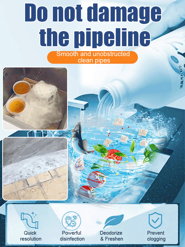 【Unclog in 3 Seconds】Powerful Pipe Dissolving and Clearing Agent