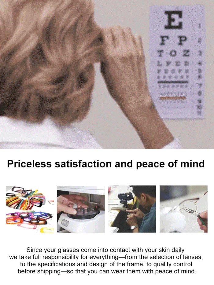 Elegant semi-rimmed reading glasses