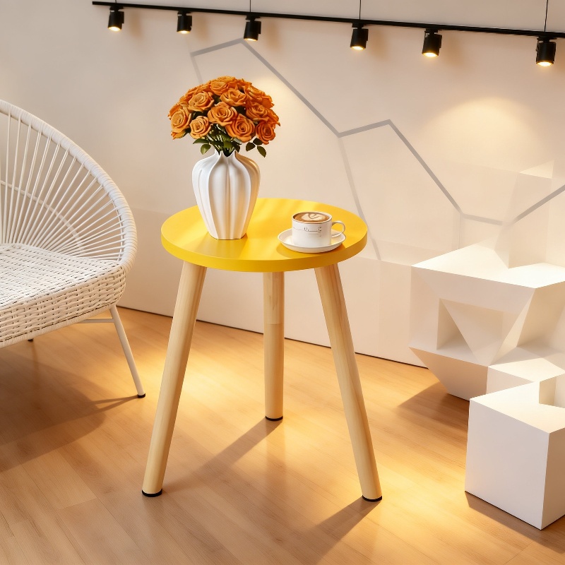 Versatile side table next to a sofa