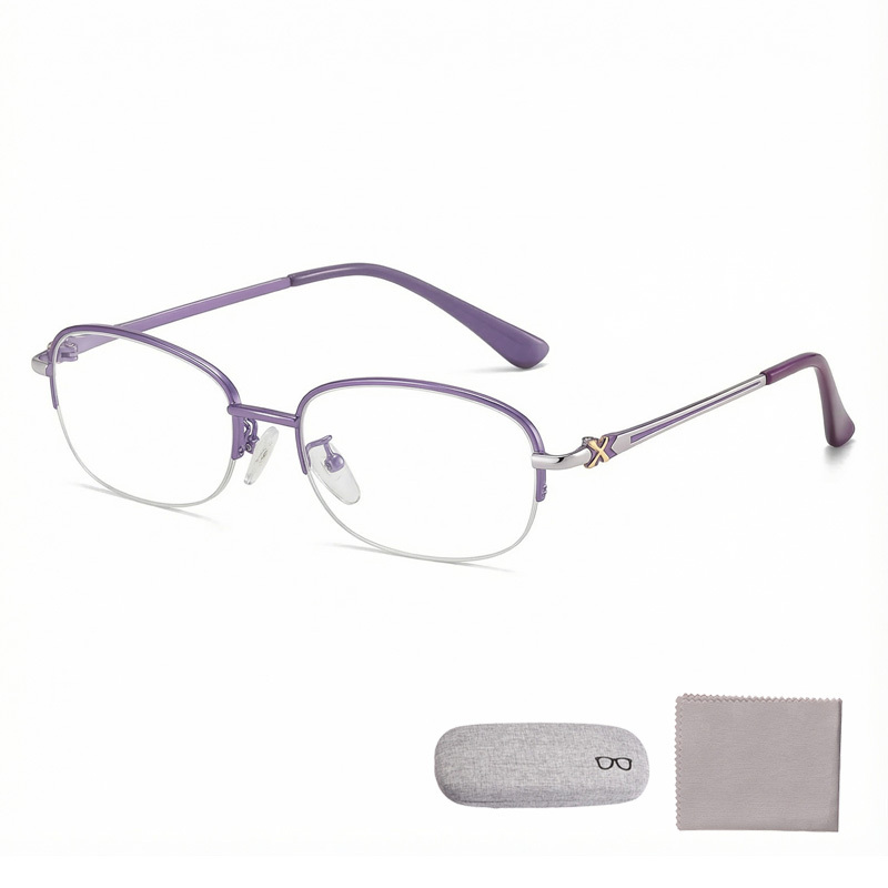 Elegant semi-rimmed reading glasses