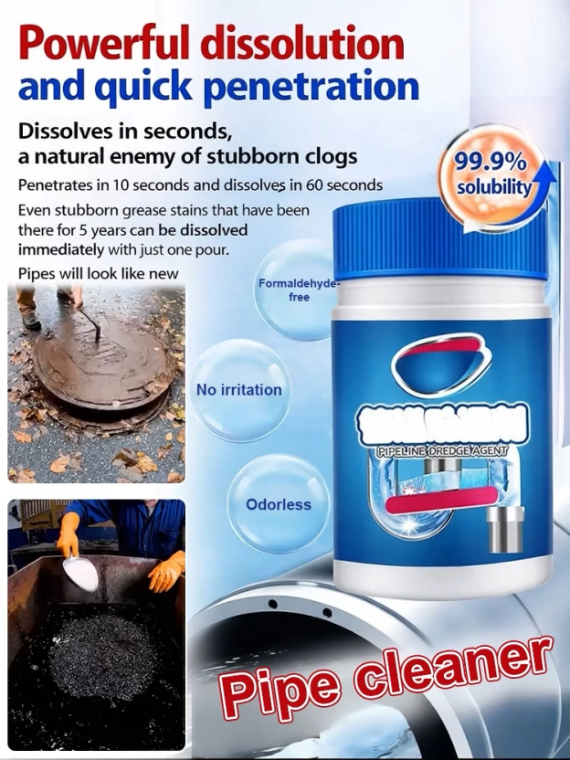 Powerful 99.9% Drain Cleaner Gel