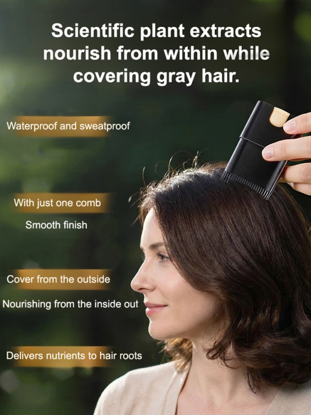 Plant black hair stick