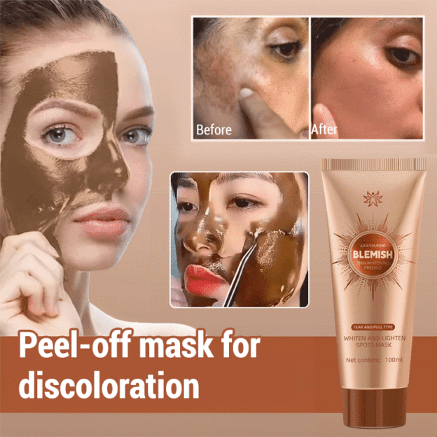 Whitening peel-off mask for sensitive skin