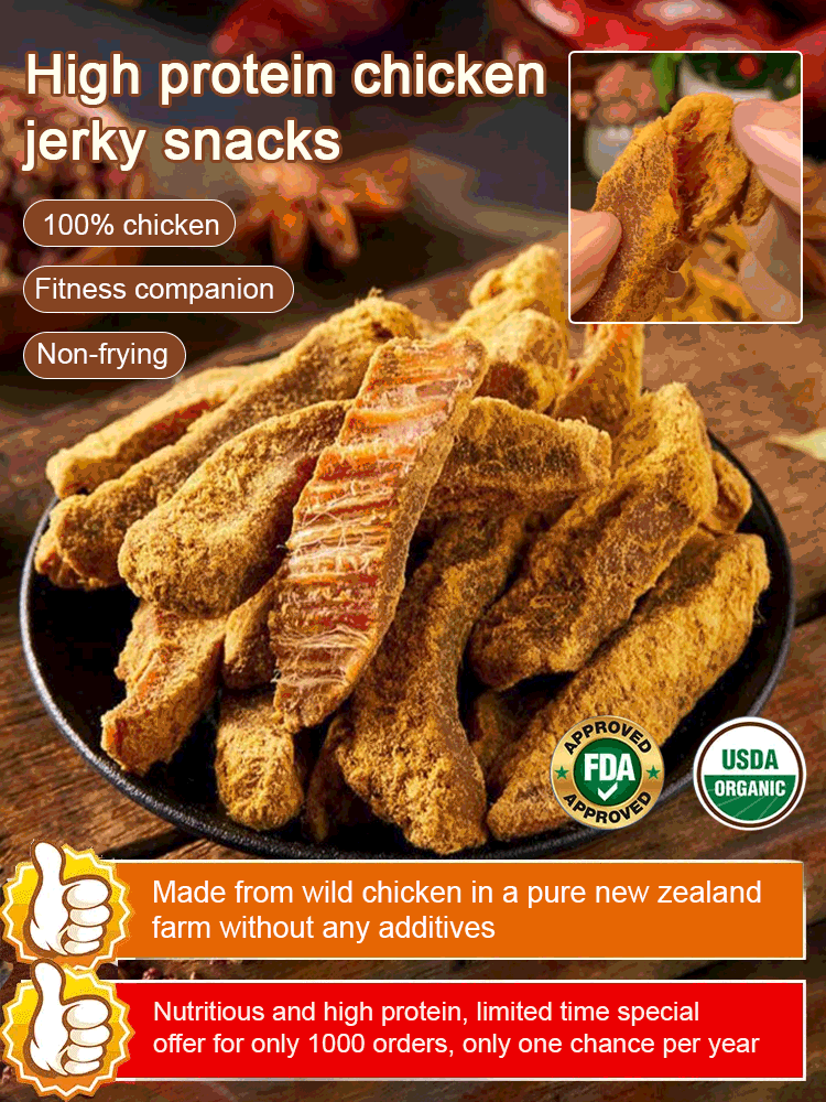Low-Fat High-Protein Sliced Chicken Jerky