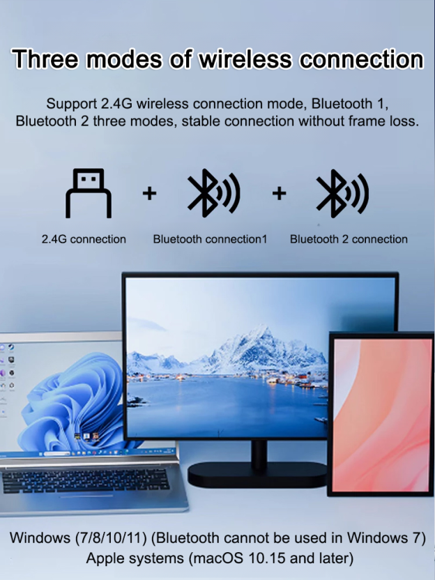 Three-mode Bluetooth voice typing AI mouse