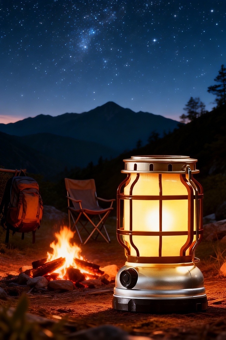 Solar Light brightening patio seating area