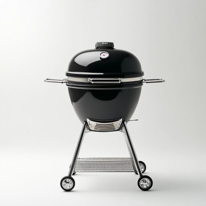 Barbecue a carbone ovulo metallo nero-Civerto