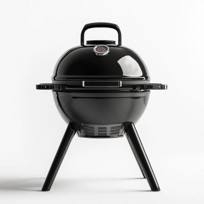 Griglia Barbecue Sfera Nera Metallo diametro 58cm-Civerto