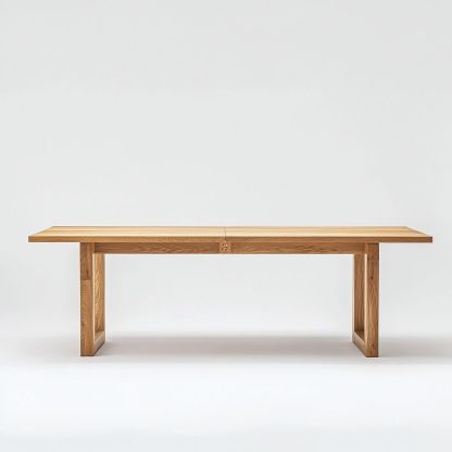 Tavolo Rettangolare in Rovere 200x90 cm Legno Massiccio-Civerto