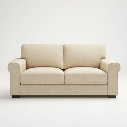 Divano Beige Tessuto Poliestere Rettangolare 200x90cm-Civerto