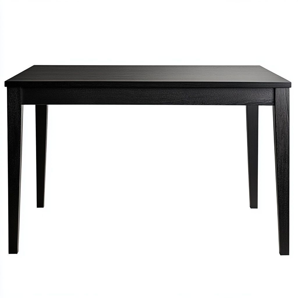 Tavolo rettangolare 120x75 cm legno di frassino nero-Civerto