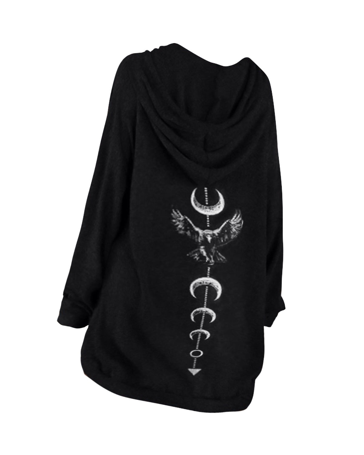 Ancient Luna and Eagle Party Bohemian Printd Sweatshirt