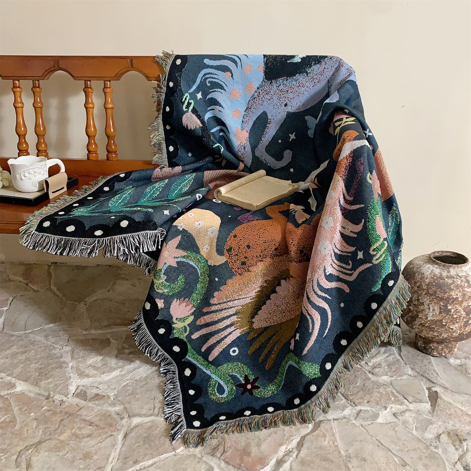 Fantasy Unicorns Animal Wonderland Printed Blanket