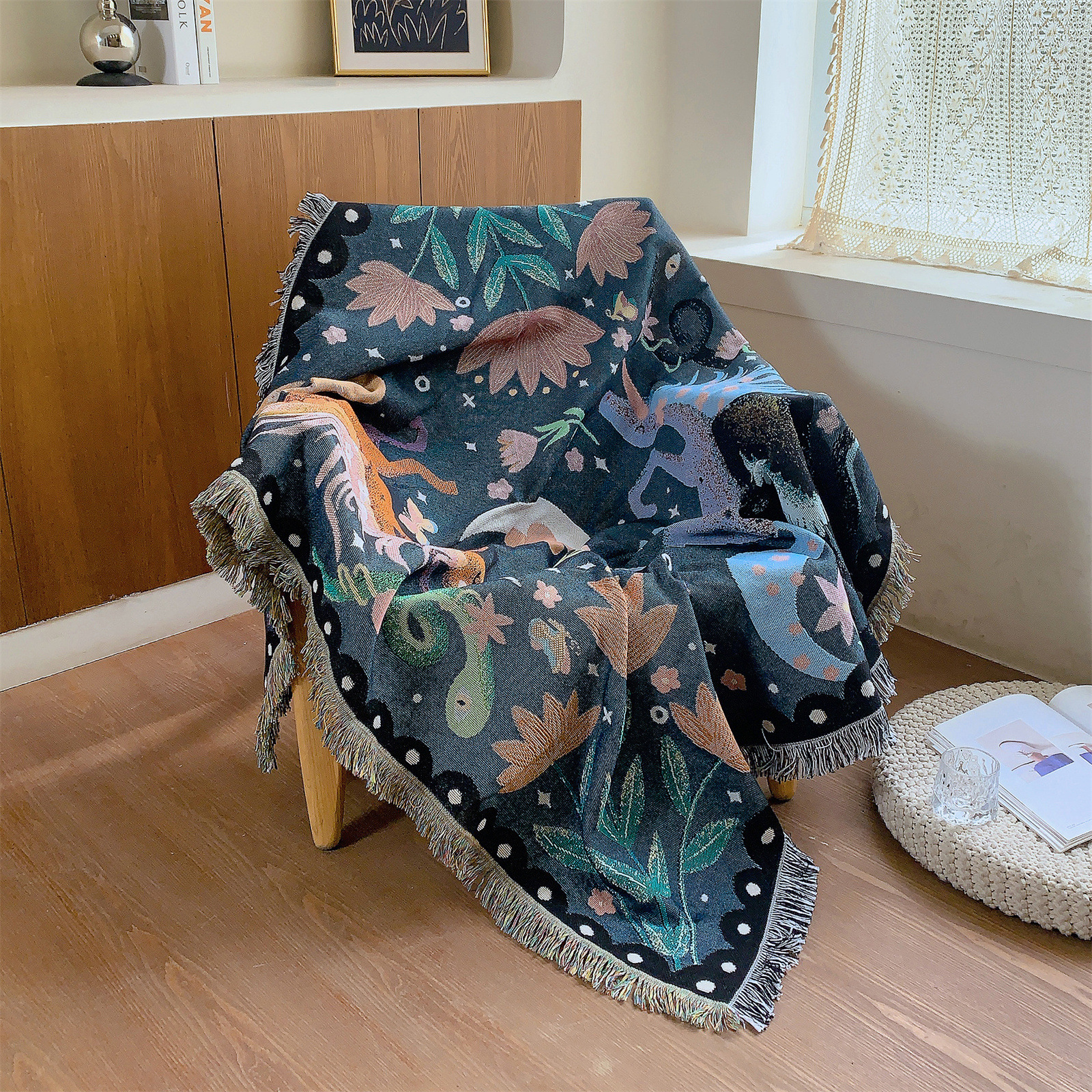 Fantasy Unicorns Animal Wonderland Printed Blanket