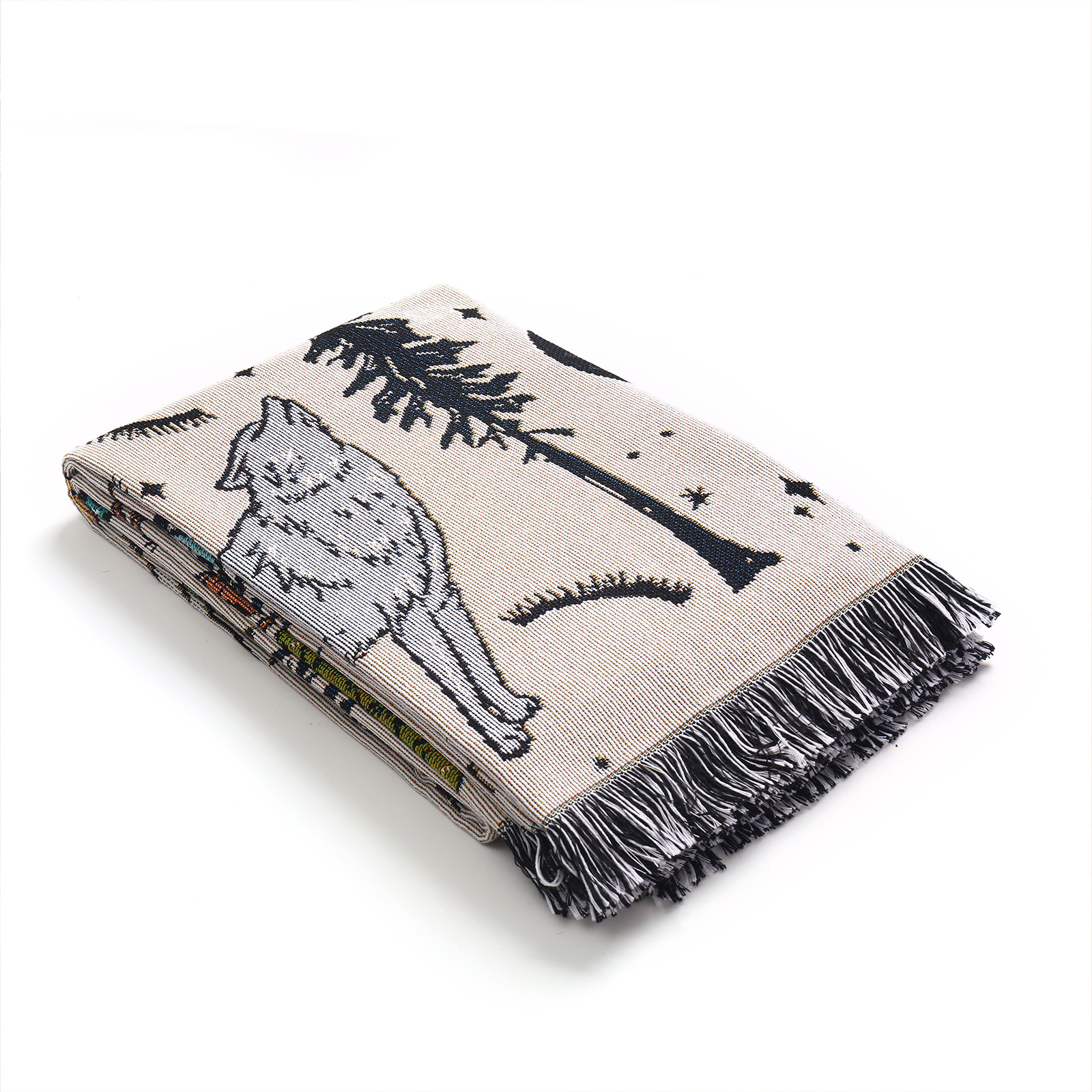 Mysterious Creatures In Mountain Forest Printed Blanket