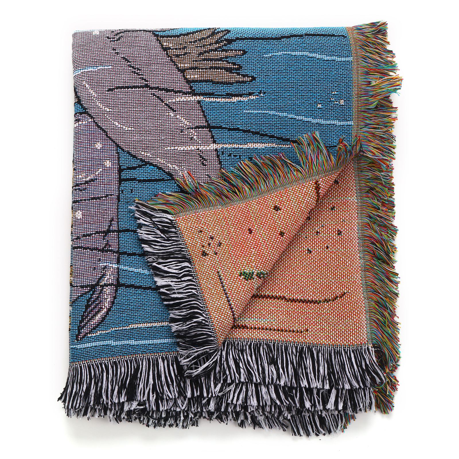 Sea Nymphs And Seals Shell Ocean Printed Blanket