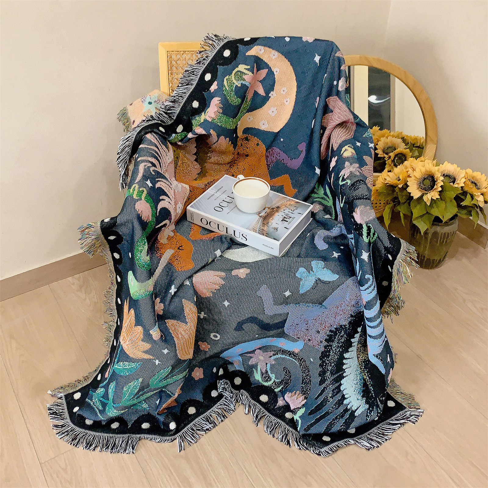 Fantasy Unicorns Animal Wonderland Printed Blanket