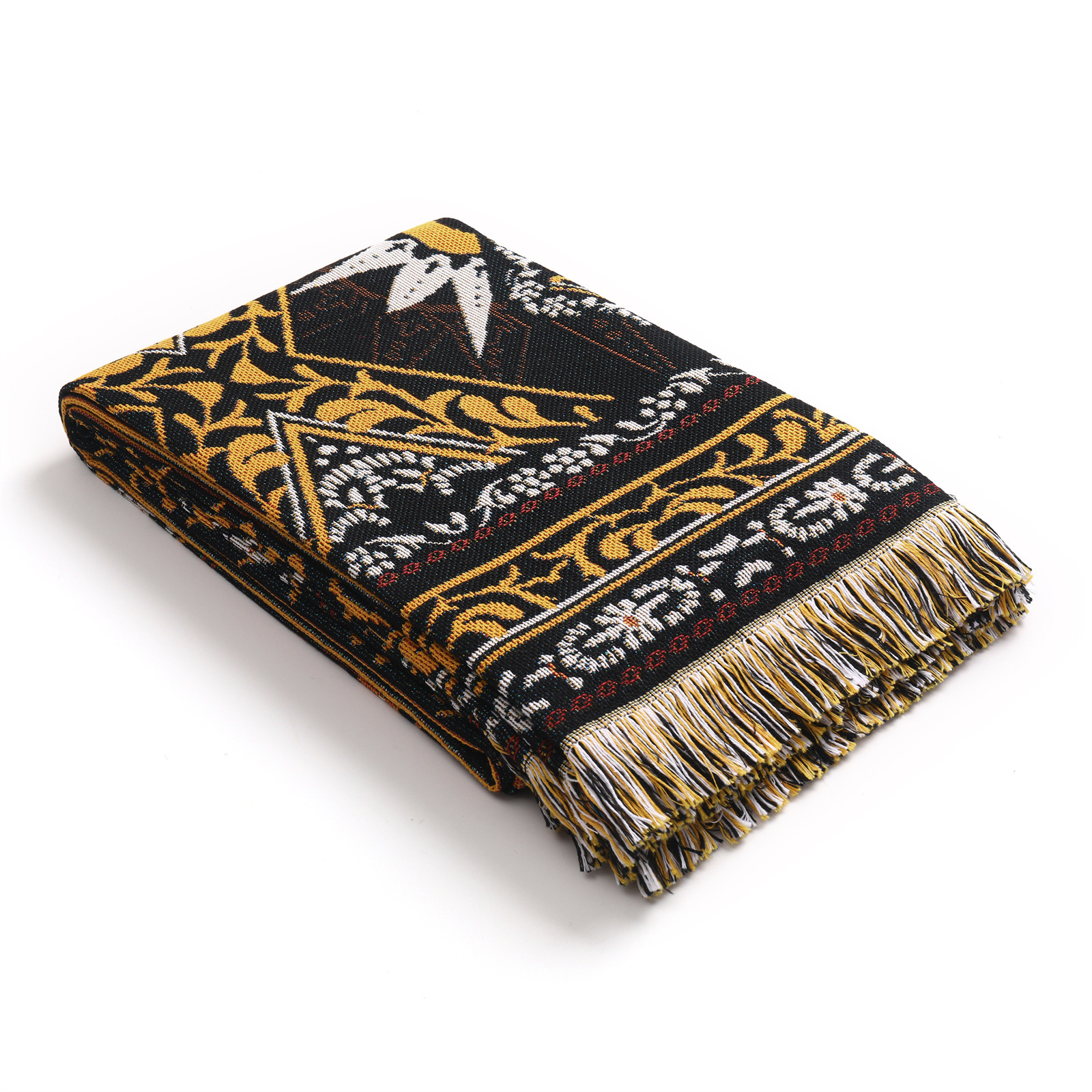 Retro Mysterious Totem Moon Sun Printed Blanket