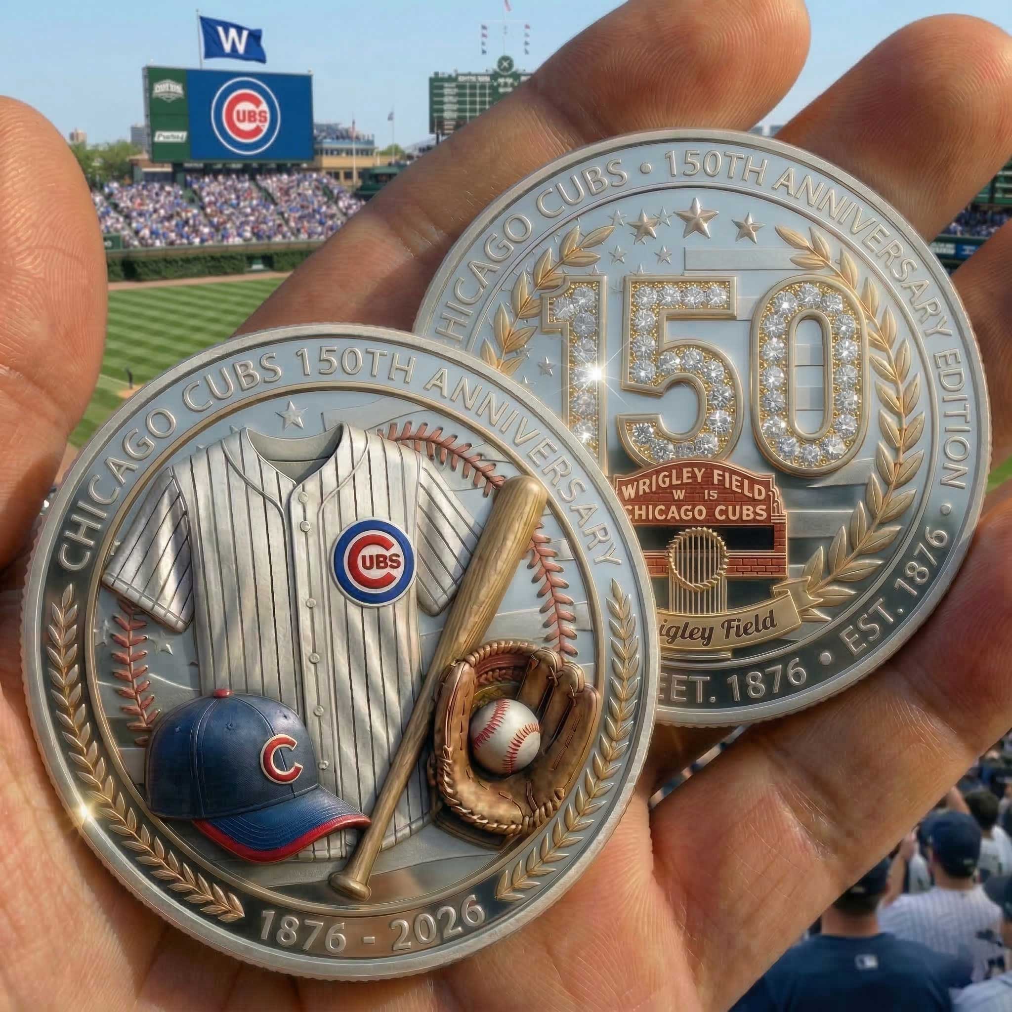 Chicago Cubs 150th Anniversary Commemorative Coin