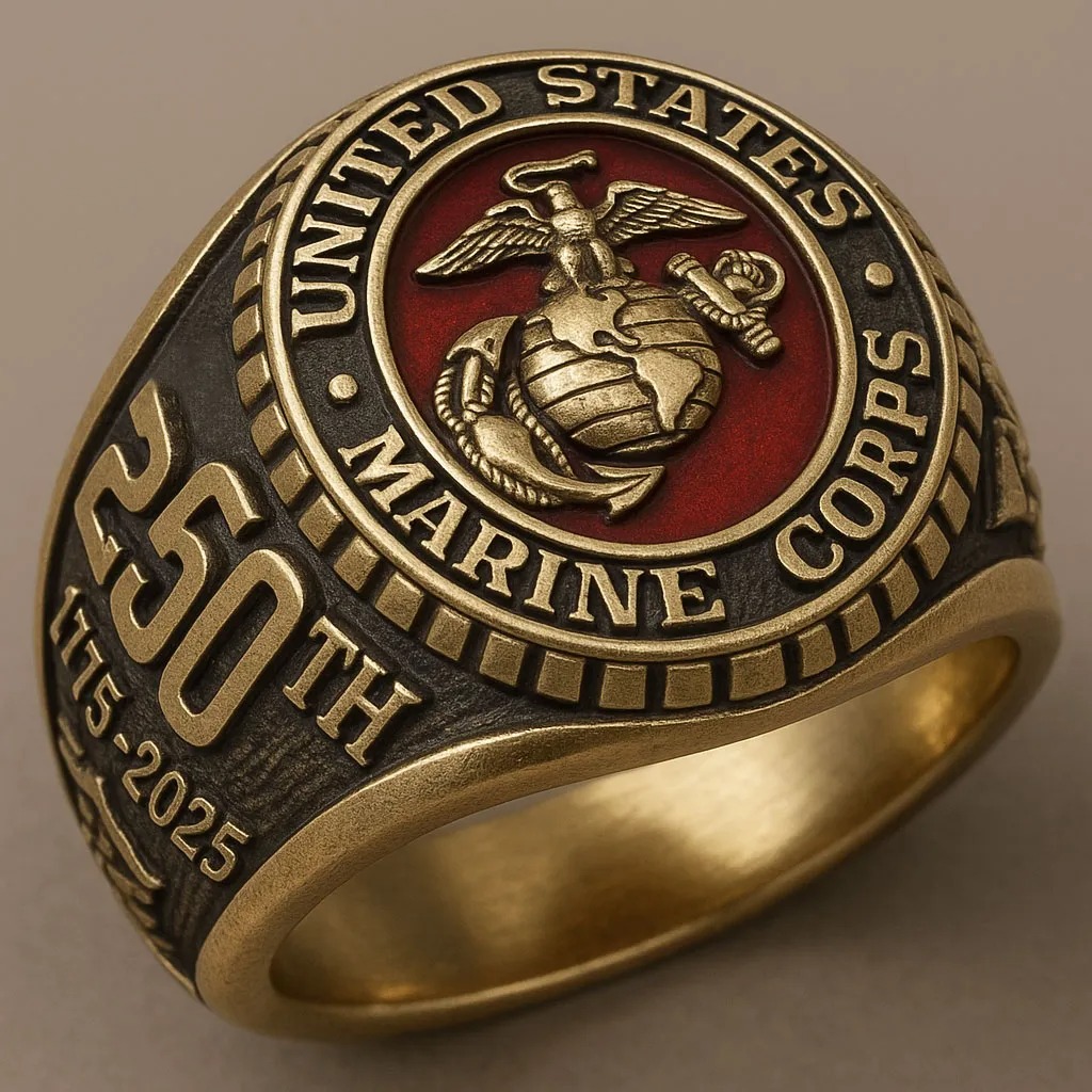 United States Marine Corps 250th Anniversary Commemorative Ring