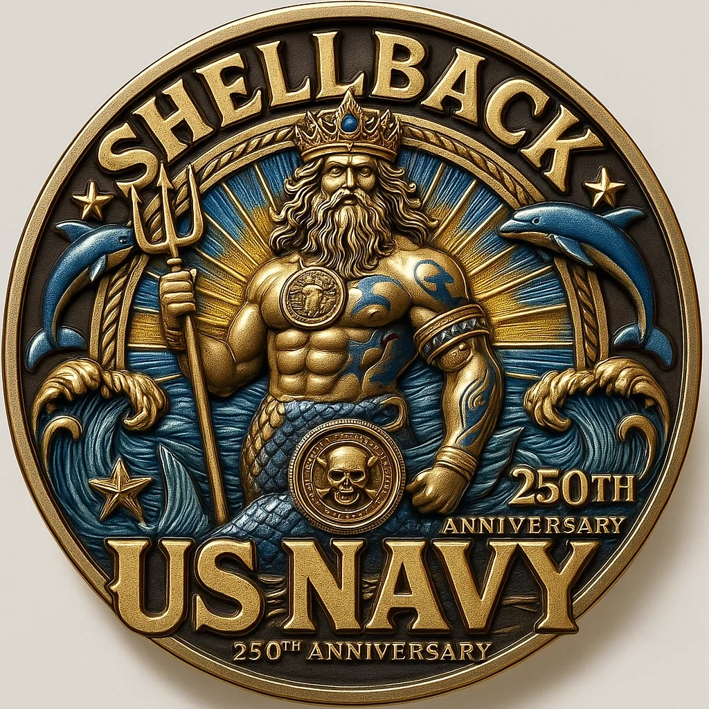 U.S. Navy Shellback 250th Anniversary Commemorative Medallion