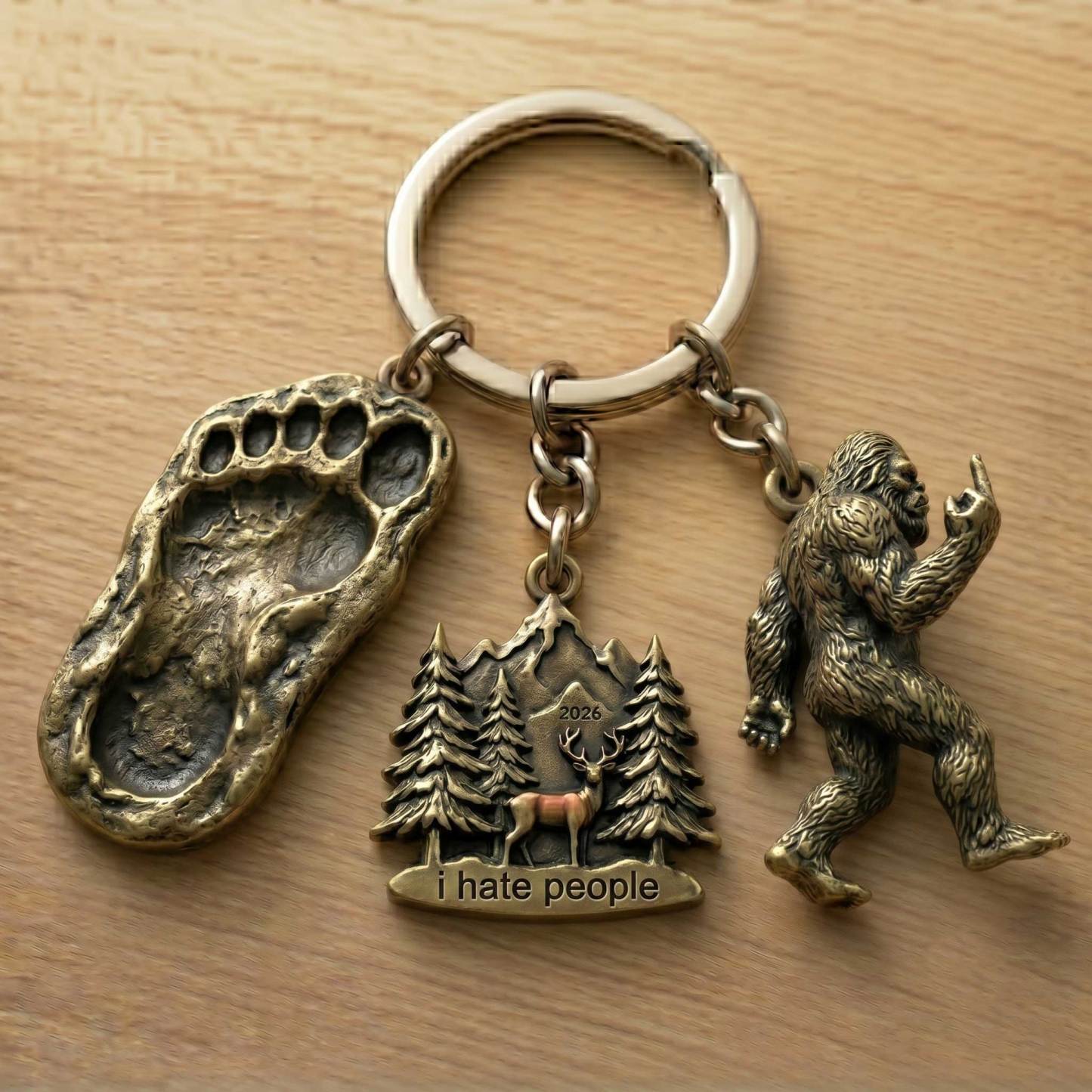 Bigfoot Mystery Keychain