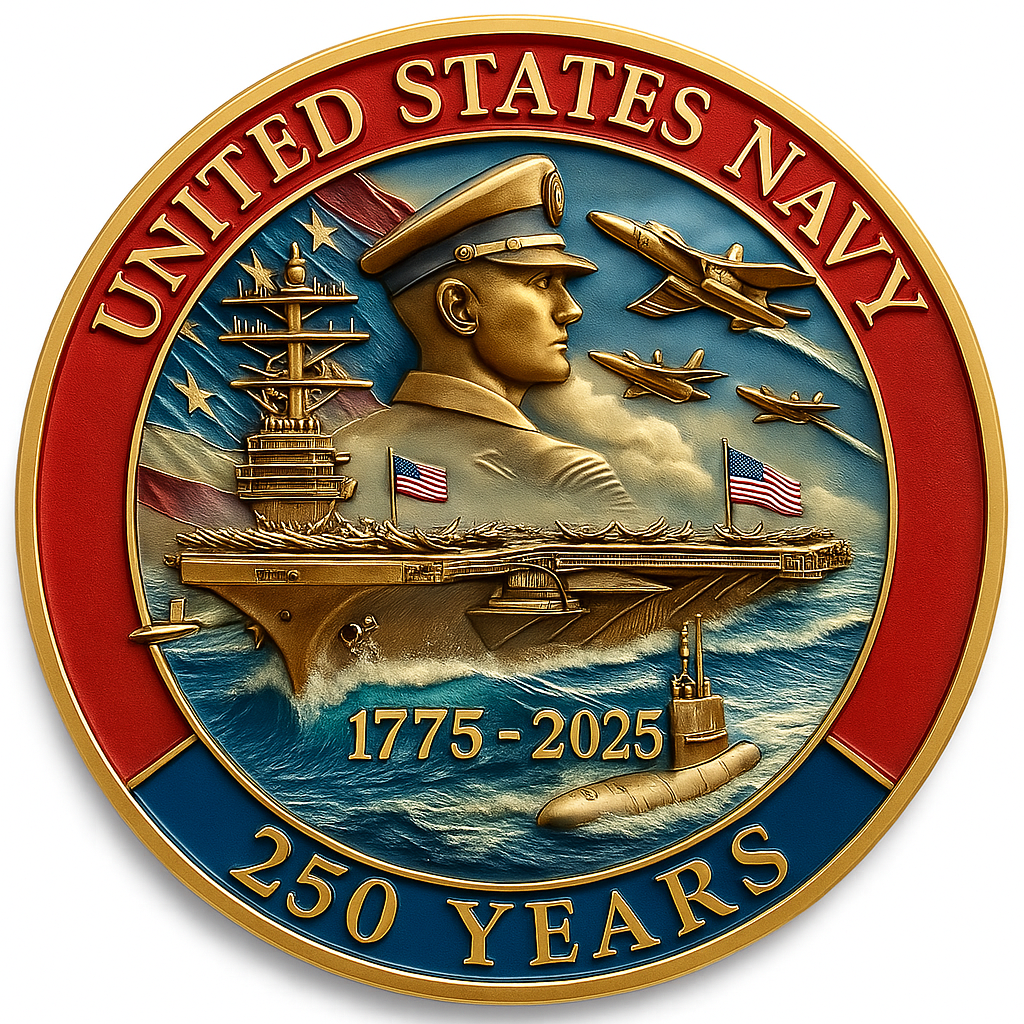 U.S. Navy 250th Anniversary Commemorative Coin