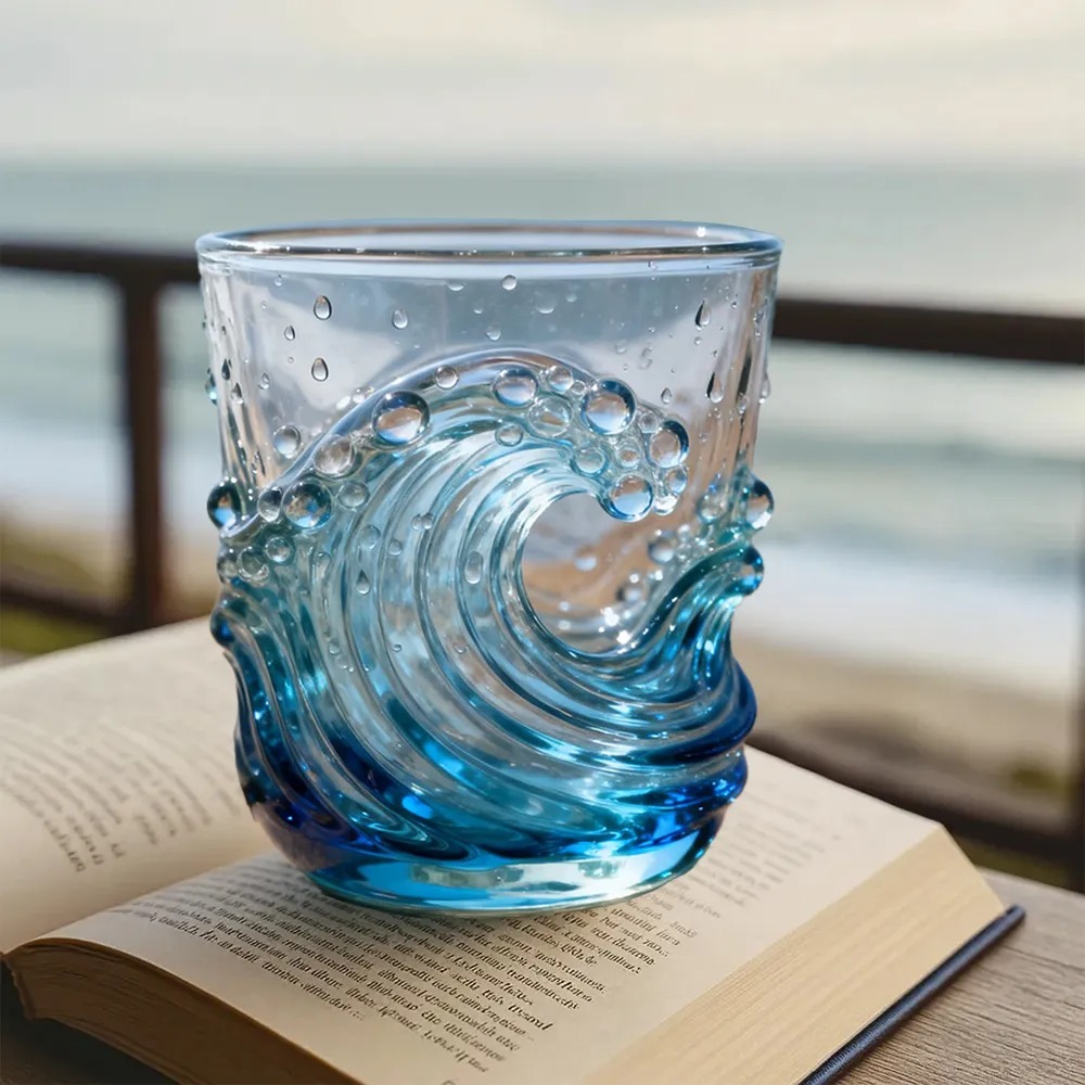 🎄Christmas Best Gifts🔥 Unique Handcrafted Sea Glass Ocean Wave Mug🎁Free Gifts