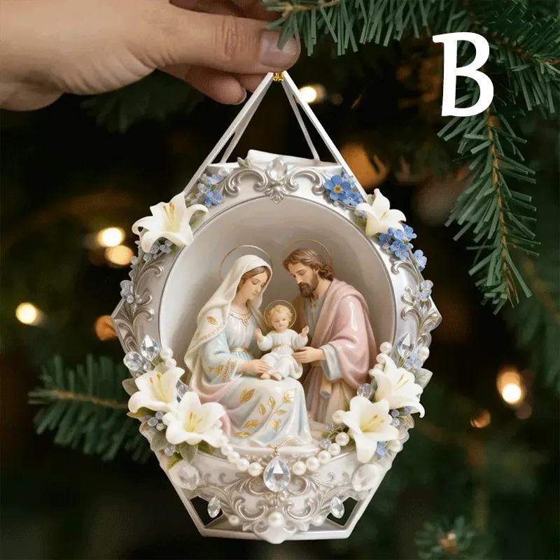 Holy Family Christmas Ornament
