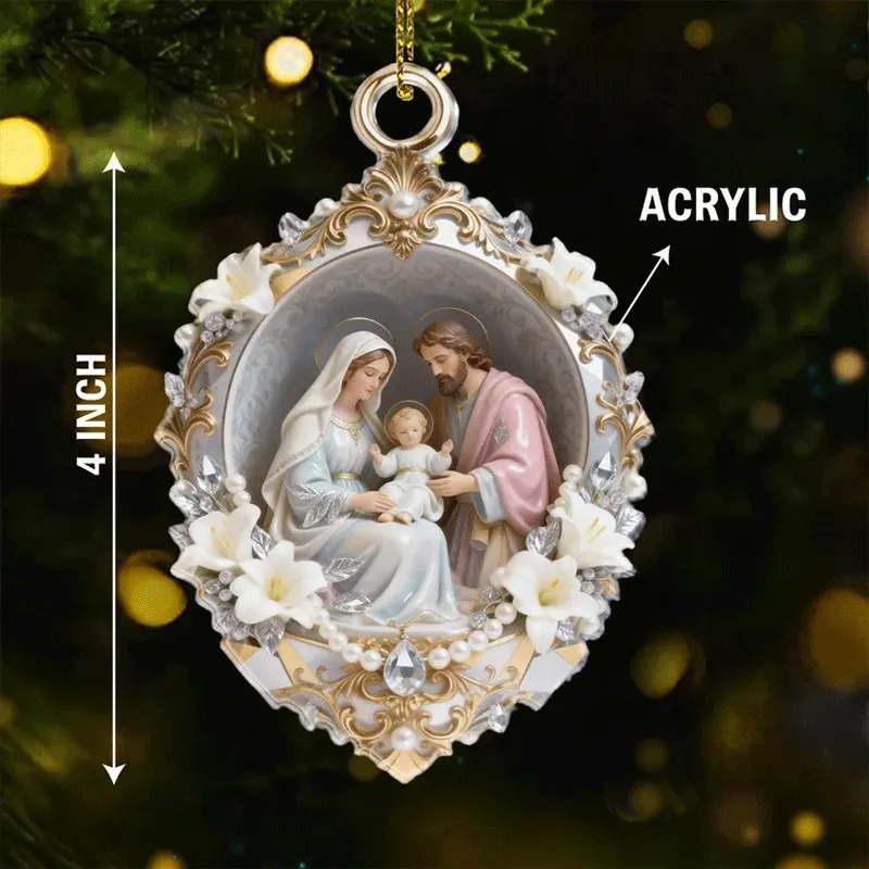 Holy Family Christmas Ornament