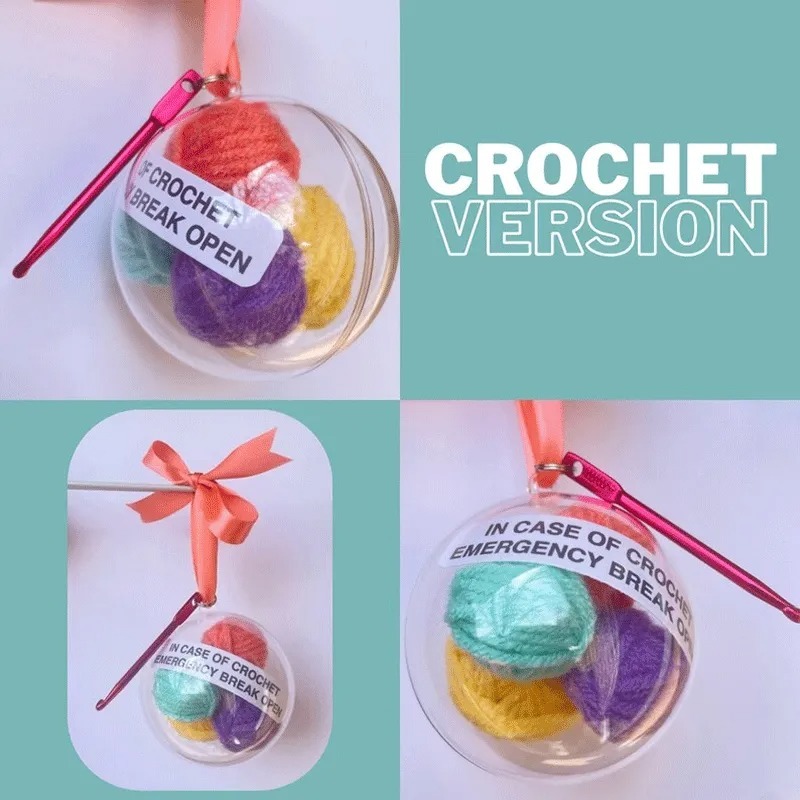 Knitting Emergency Christmas Decorations