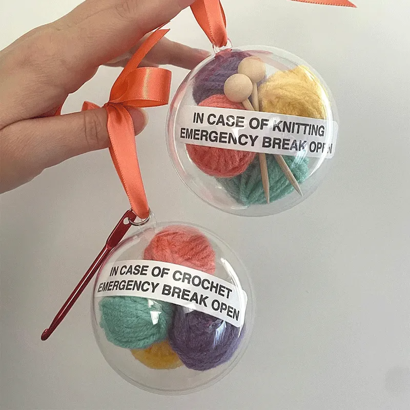 Knitting Emergency Christmas Decorations
