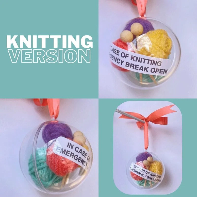 Knitting Emergency Christmas Decorations