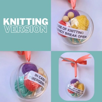 Knitting Emergency Christmas Decorations