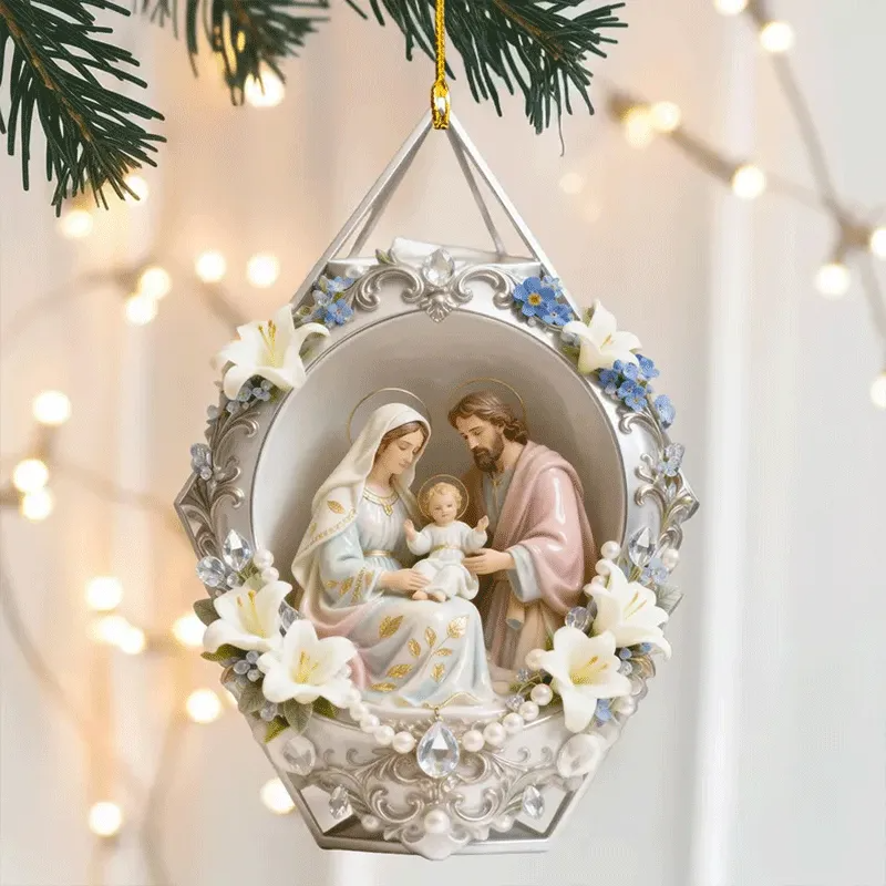 Holy Family Christmas Ornament