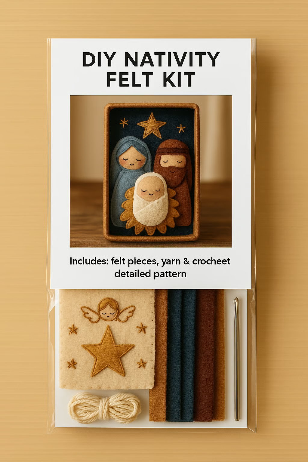 ✝️🙏Handmade Christmas Nativity Felt Kit