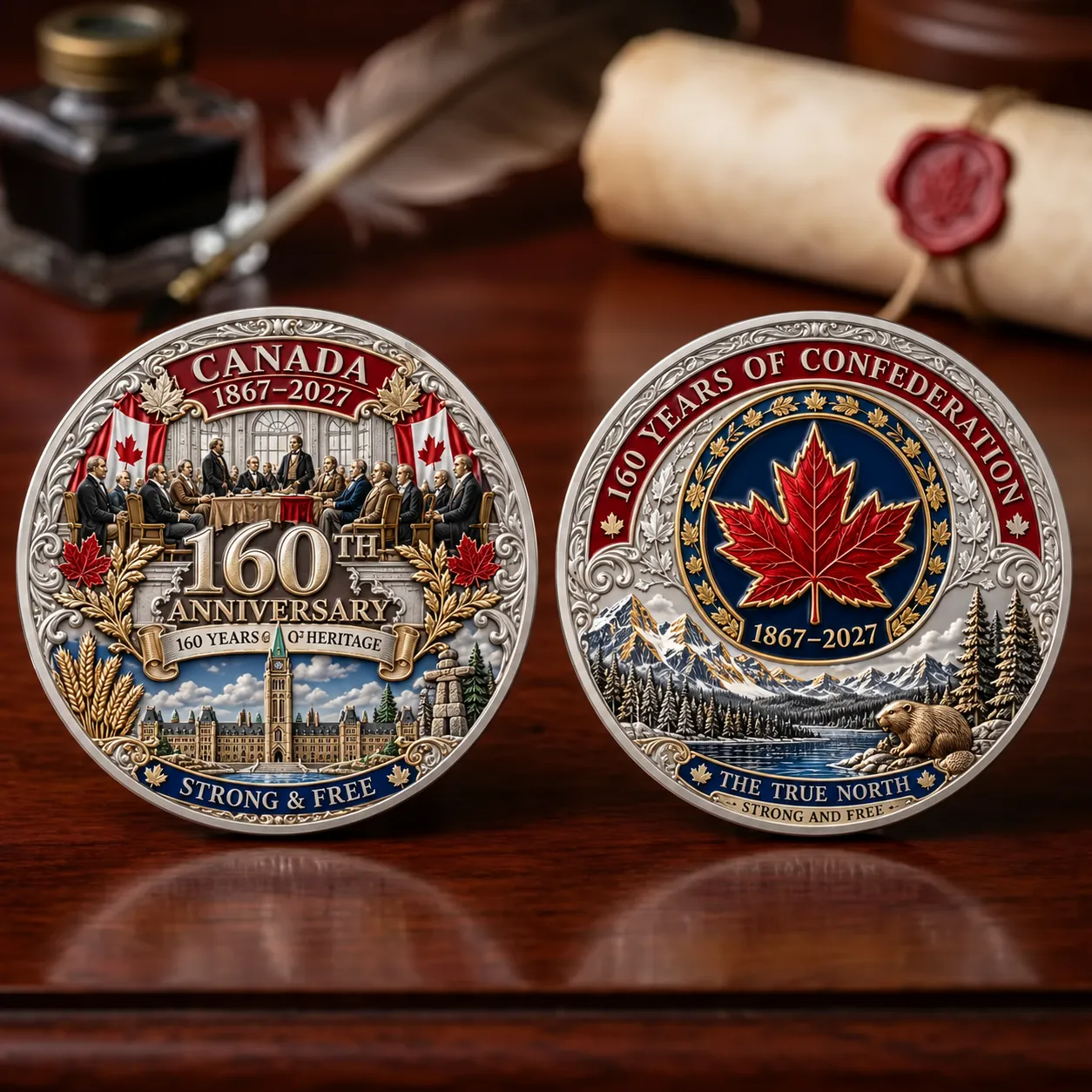 Canada 160th Anniversary Commemorative Challenge Coin