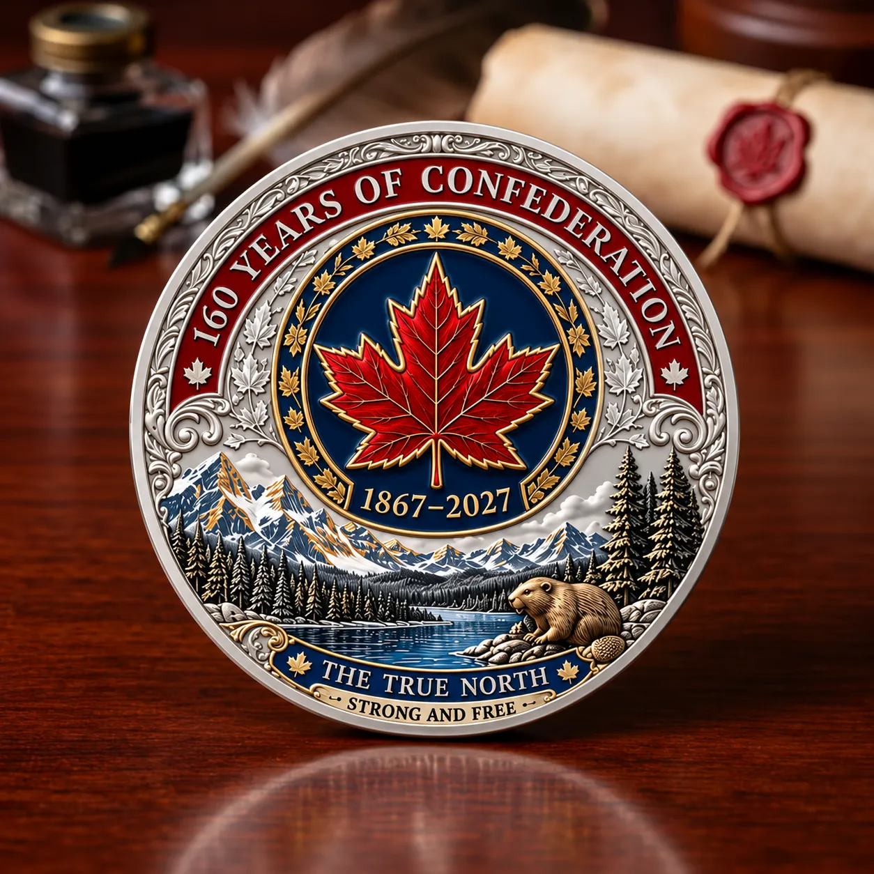 Canada 160th Anniversary Commemorative Challenge Coin