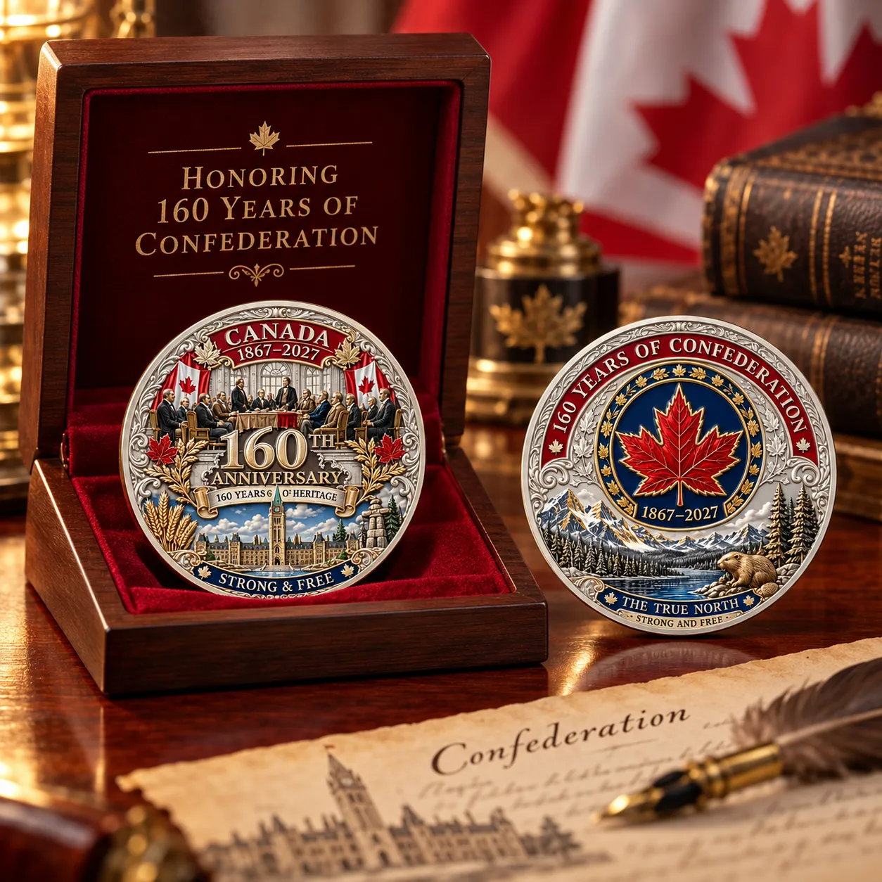 Canada 160th Anniversary Commemorative Challenge Coin