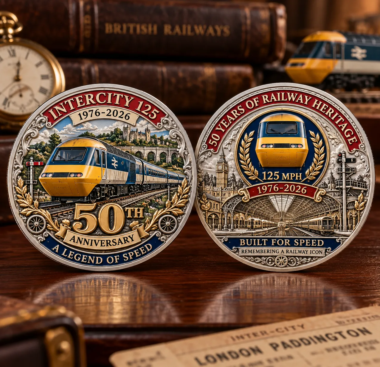  InterCity 125 50th Anniversary Commemorative Challenge Coin