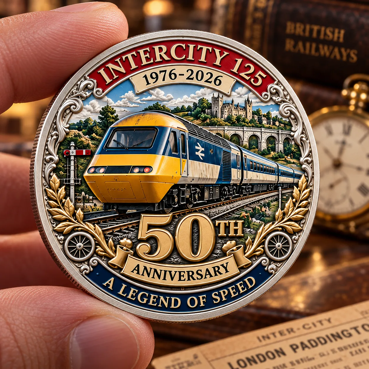  InterCity 125 50th Anniversary Commemorative Challenge Coin