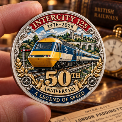  InterCity 125 50th Anniversary Commemorative Challenge Coin