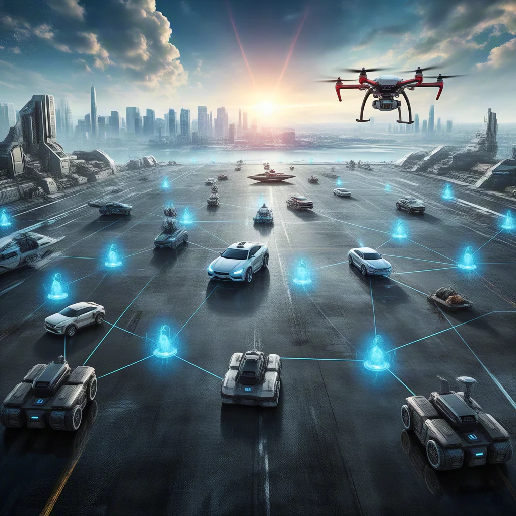 Drones + unmanned vehicles + robot dogs + unmanned ships: a detailed explanation of large-scale networking system technology-Laser Ranging Total Solution - ERDI