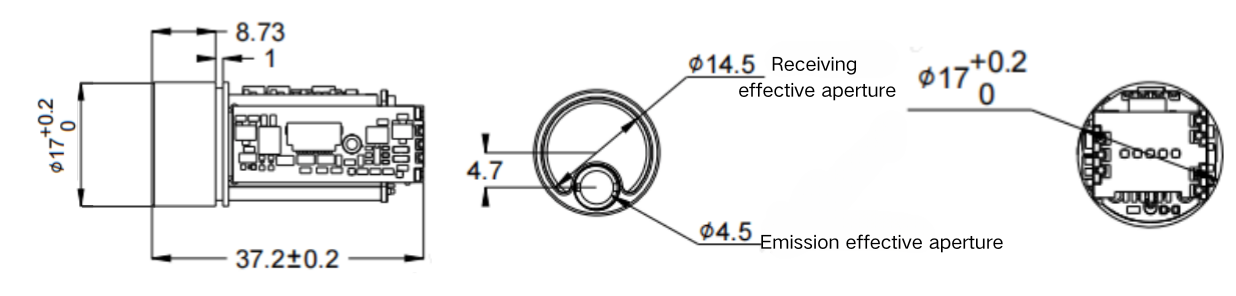 1000m 905nm laser rangefinder module