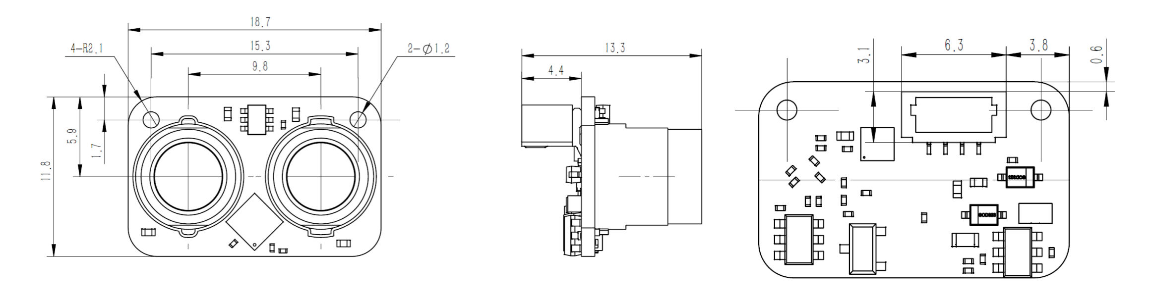 LRF50VB 50m Single-Point DToF LiDAR Sensor for Industrial Automation
