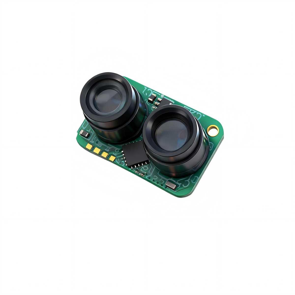 50m single point DToF LiDAR sensor 100Hz UART I2C for industrial automation