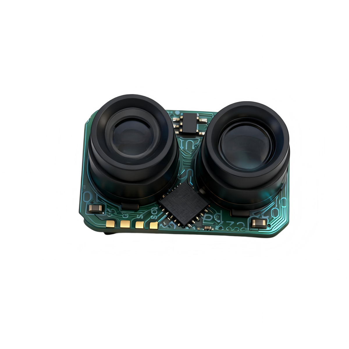 50m single point DToF LiDAR sensor 100Hz UART I2C for industrial automation