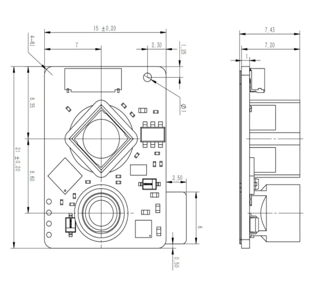LRF22VB 20m Single-Point DToF LiDAR Sensor for Drone Altitude Hold