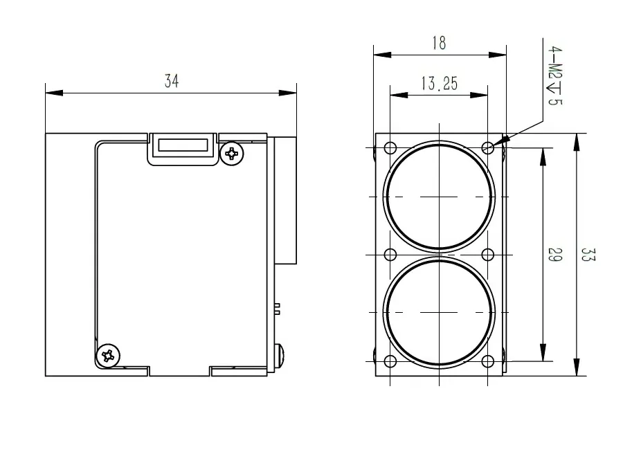 200m industrial LiDAR distance sensor LRF200H for long-range safety