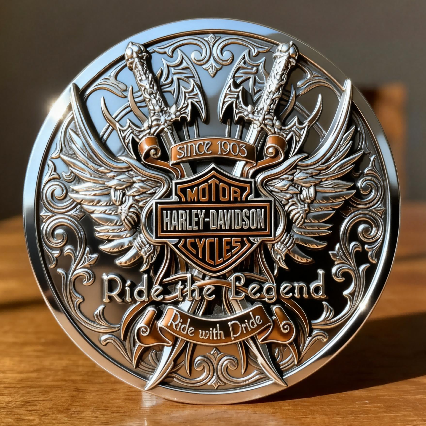 🏆NEW YEAR 60% OFF - Harley-Davidson 123 Years Commemorative Coin 🪙🏍️🔥